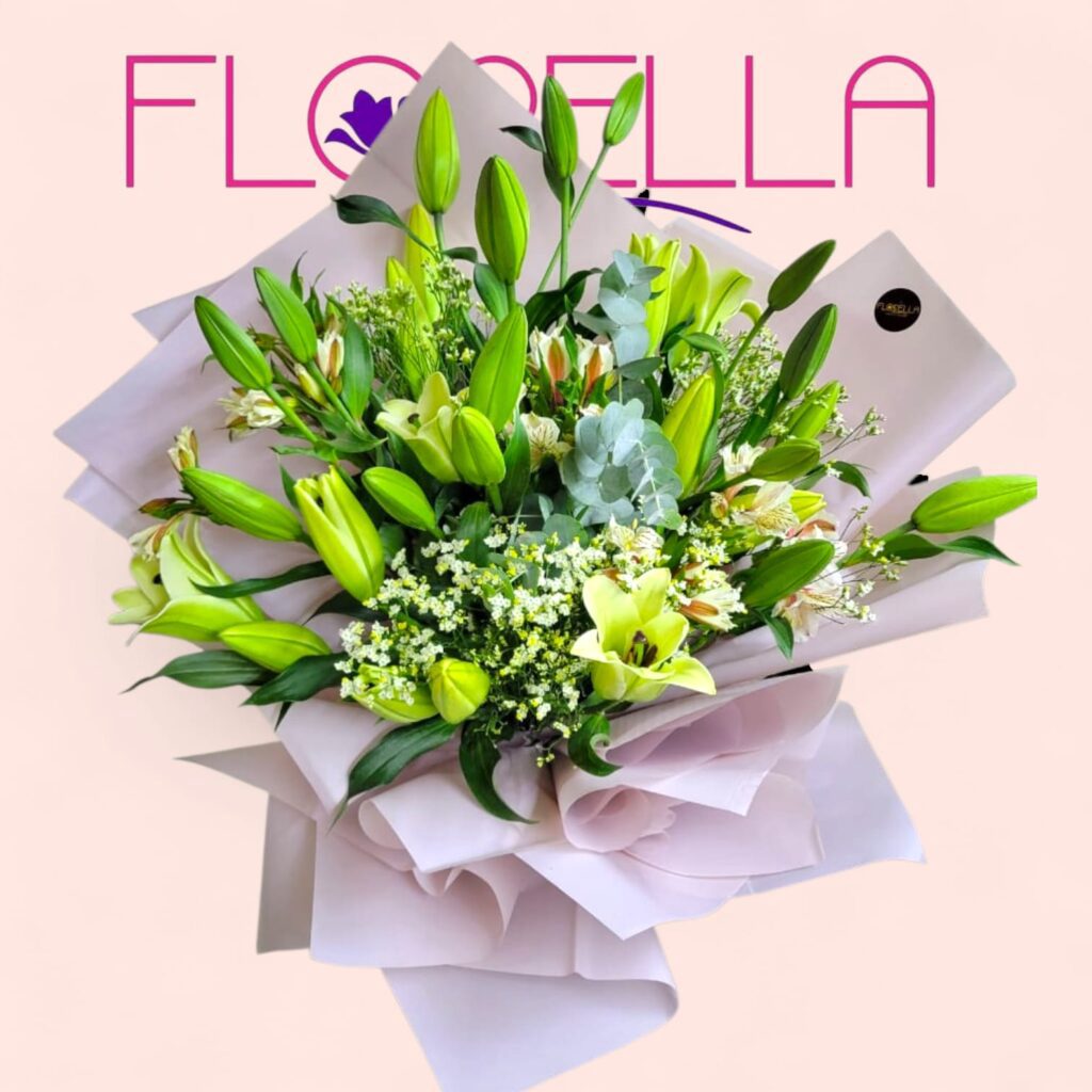 Ramo de lirios verdes — Florella
