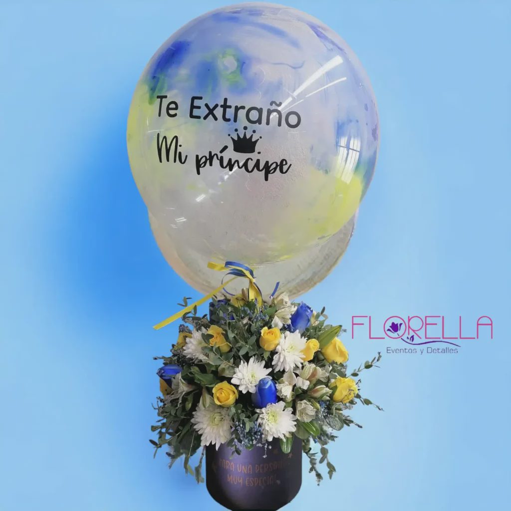 Globo Te Extraño Mi Príncipe — Florella