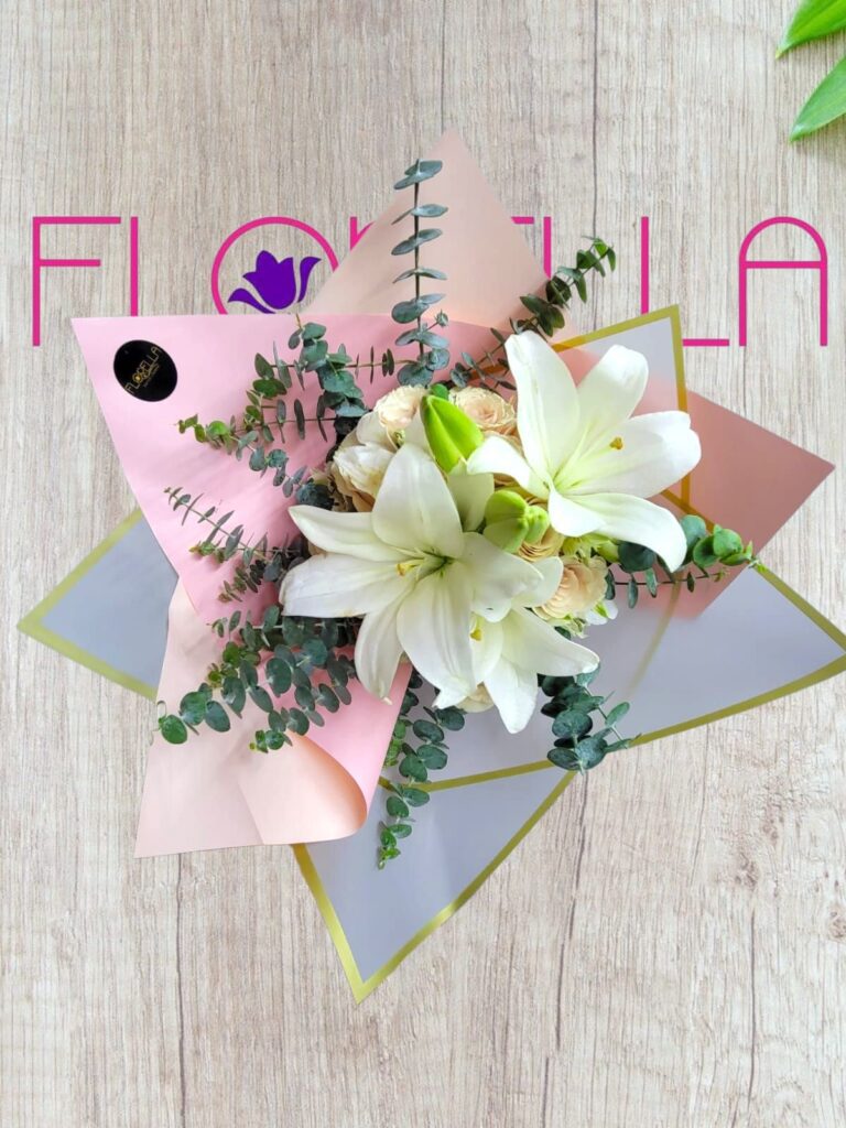 Ramo de lirios blancos — Florella