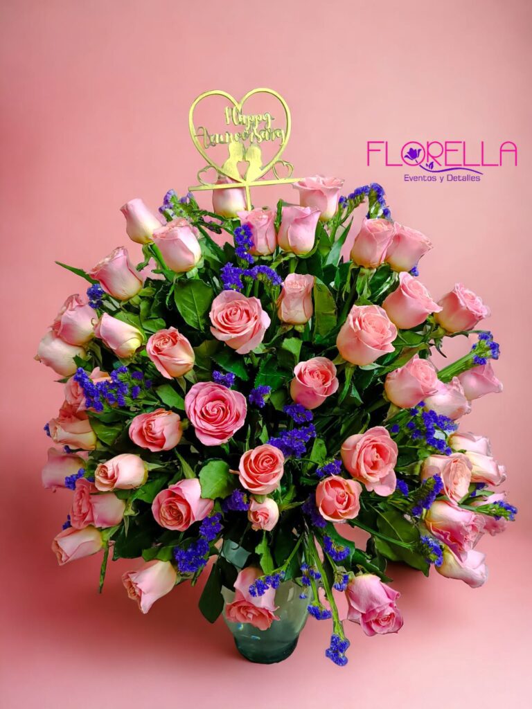 Arreglo de rosas rosadas — Florella