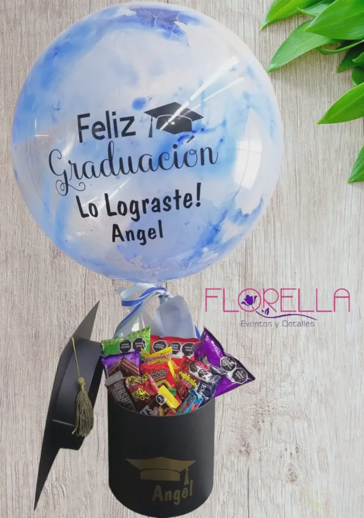 Globo de graduación con dulces — Florella